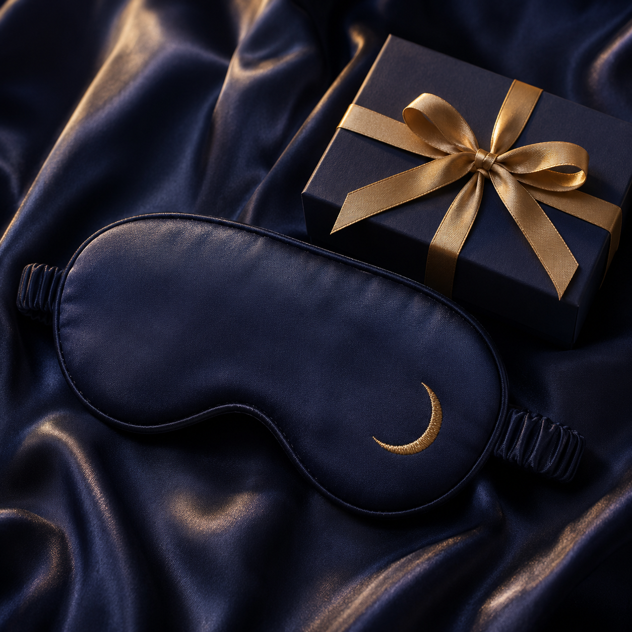 Luxe zijden slaapmasker