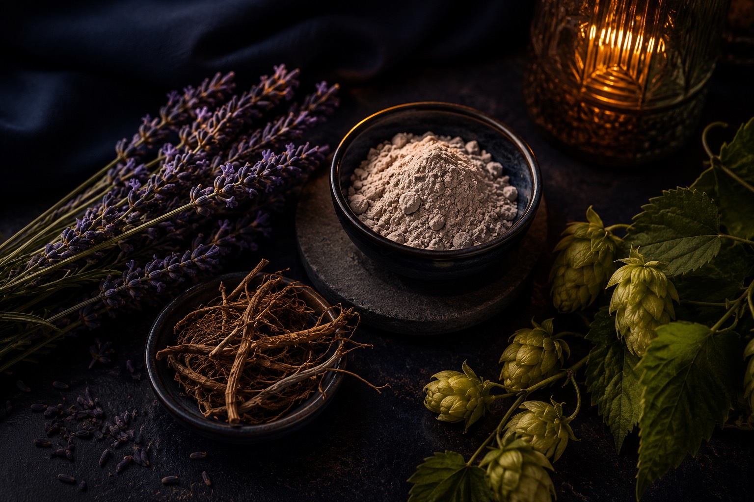 Sfeerfoto van ingrediënten uit de Droompleisters formule